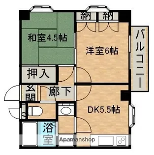 リバープロムナード【1階】の間取り