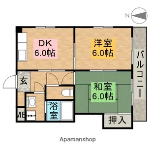 レガリア園田【1階】の間取り