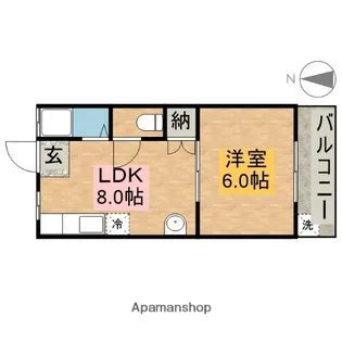 プリンツハイムⅡ【2階】の間取り