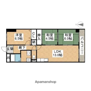 イーストハイム【2階】の間取り