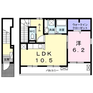 ローズK【2階】の間取り