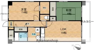 フォルトメゾン【5階】の間取り