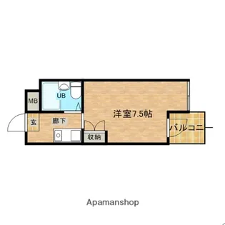 ロイヤルレジデンス【2階】の間取り