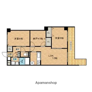ハイム静【3階】の間取り