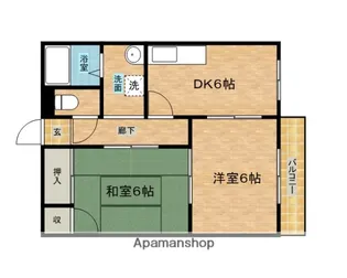 兵庫県尼崎市小中島1丁目【アパート】の間取り
