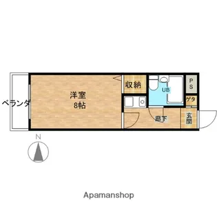 サンシャイン東園田【3階】の間取り