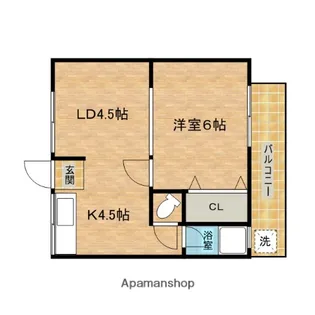 杉コーポ【2階】の間取り