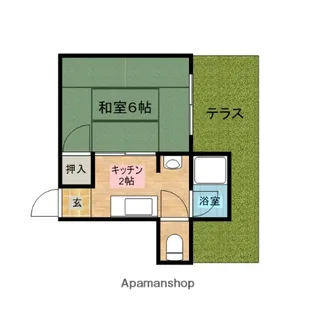 サンシャインビラⅠ【1階】の間取り