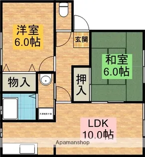 リヴェール大村【1階】の間取り