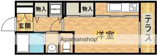 シャーメゾン木幡駅前【201号室】の間取り