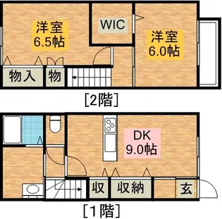 兵庫県三木市大村【アパート】の間取り