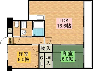 兵庫県小野市下来住町【マンション】の間取り