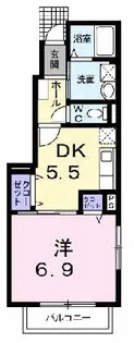 ソレイユ【1階】の間取り