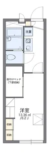 レオパレス葵【103号室】の間取り