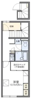 レオパレスうれしの【207号室】の間取り