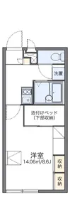 レオパレス愛【107号室】の間取り