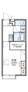 レオパレスFOREVER【205号室】の間取り