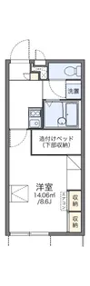 レオパレスFOREVER【119号室】の間取り