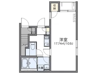レオネクストフラワー三木Ⅲ【101号室】の間取り