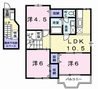 ピサンリ【2階】の間取り