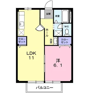 フェアリーヒルズ【2階】の間取り