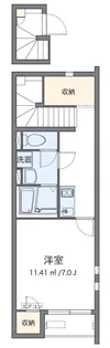 クレイノWINDS Ⅵ【204号室】の間取り