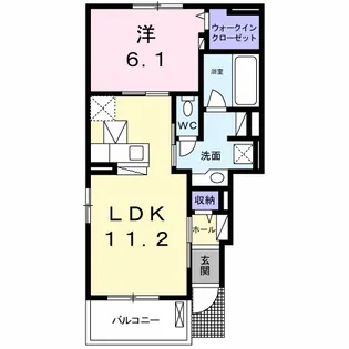 メゾン・ド・クレール【1階】の間取り