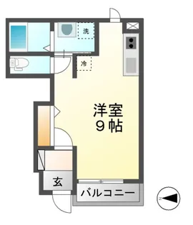 アメニティ・ヒルズ【102号室】の間取り