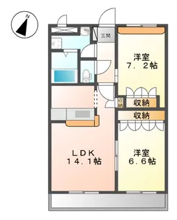 GRAN CUORE【101号室】の間取り
