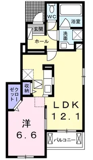 サニーガーデンB【1階】の間取り