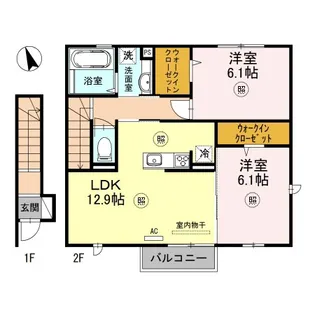 アネックスパル自由が丘【2階】の間取り