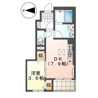 ラ・プレールⅠ【102号室】の間取り