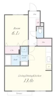 コンフォートヴィラⅡ【1階】の間取り