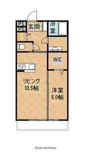 メゾン・ド・クルー【2階】の間取り