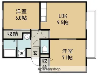 JAサンビレッジ大塚(管理)【B101号室】の間取り