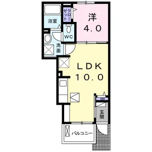 ラ グラン ヴィーダ 小野Ⅱ【1階】の間取り