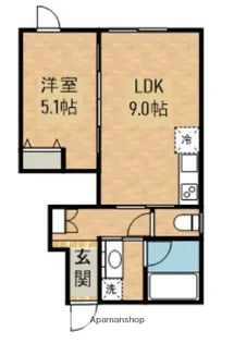 ビオ緑が丘【102号室】の間取り