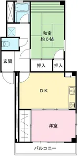 2LDKの間取り画像