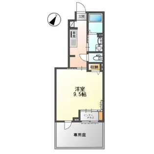 ラ・プレールⅢ【101号室】の間取り