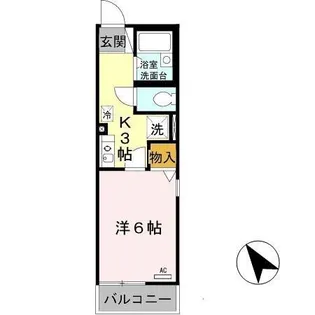 ベルセゾンミキ【1階】の間取り