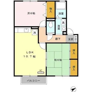 ファミールハイツ【2階】の間取り