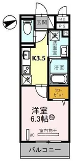 セジュール 大村【3階】の間取り