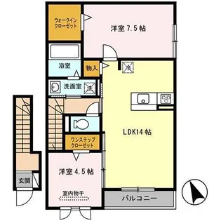 DヴェルジェⅡ【2階】の間取り