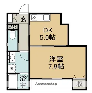 兵庫県三木市本町1丁目【アパート】の間取り