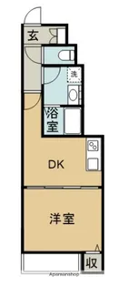 兵庫県三木市本町1丁目【アパート】の間取り