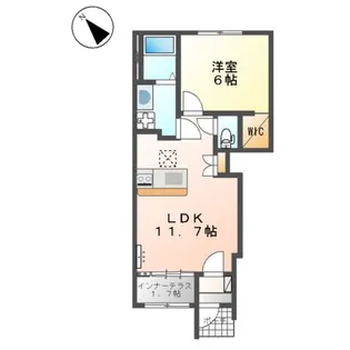 ヴィラ廣野【1階】の間取り