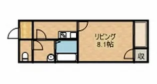 レオネクスト自由が丘【206号室】の間取り
