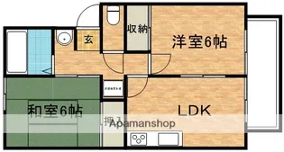 ロイヤル三木【201号室】の間取り