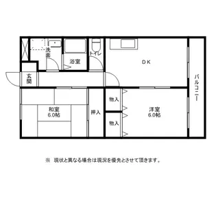ドミール加佐【3階】の間取り