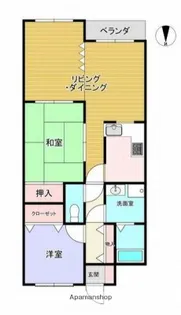 2LDKの間取り画像